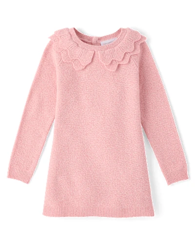 Baby And Toddler Girls Scalloped Sweater Dress