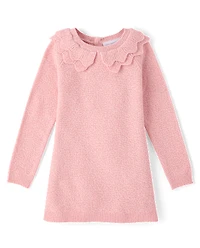 Baby And Toddler Girls Scalloped Sweater Dress