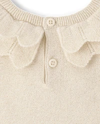 Baby And Toddler Girls Scalloped Sweater Dress