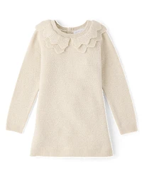 Baby And Toddler Girls Scalloped Sweater Dress