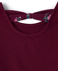 Baby And Toddler Girls Floral Bow Back Dress