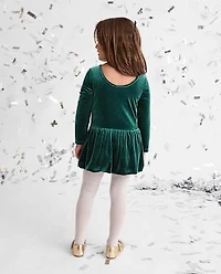Baby And Toddler Girls Velour Bubble Dress