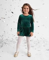 Baby And Toddler Girls Velour Bubble Dress