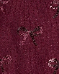 Toddler Girls Sequin Bow Sweater