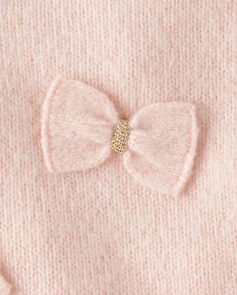 Toddler Girls Bow Sweater