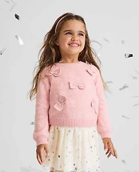 Toddler Girls Bow Sweater