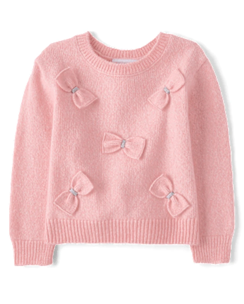 Toddler Girls Bow Sweater