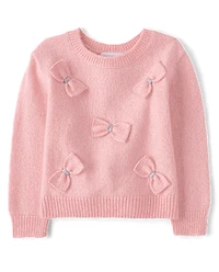 Toddler Girls Bow Sweater