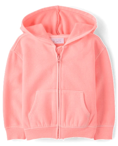 Toddler Garment Dyed Premium Fleece Zip Up Hoodie