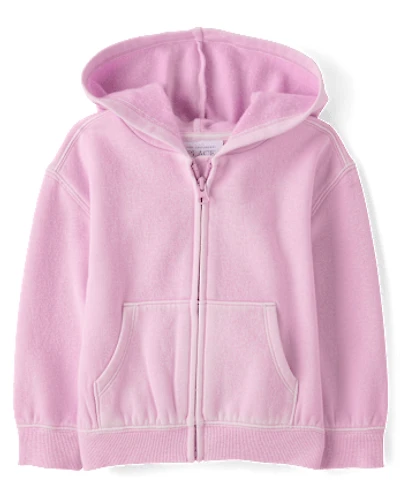 Toddler Garment Dyed Premium Fleece Zip Up Hoodie
