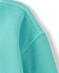 Toddler Girls Garment Dyed Premium Fleece Sweatshirt