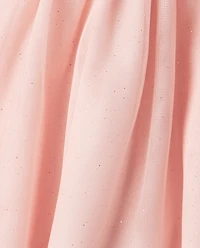 Robe ajustée et évasée en maille à paillettes pour fille