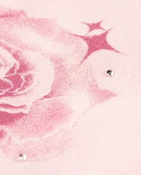 Girls Embellished Graphic Baby Tee