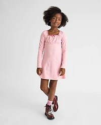 Girls Sueded Rib Shift Dress