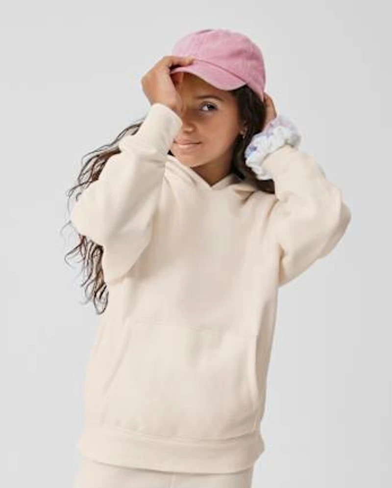Kids Garment Dyed Premium Fleece Hoodie