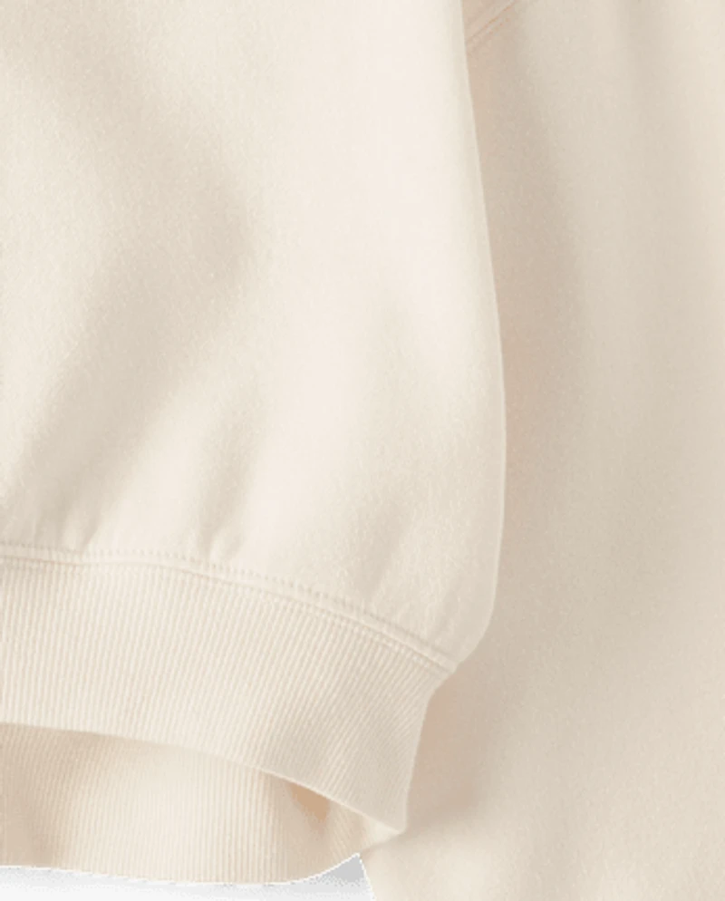 Girls Garment Dyed Premium Fleece Sweatshirt