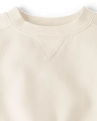 Girls Garment Dyed Premium Fleece Sweatshirt