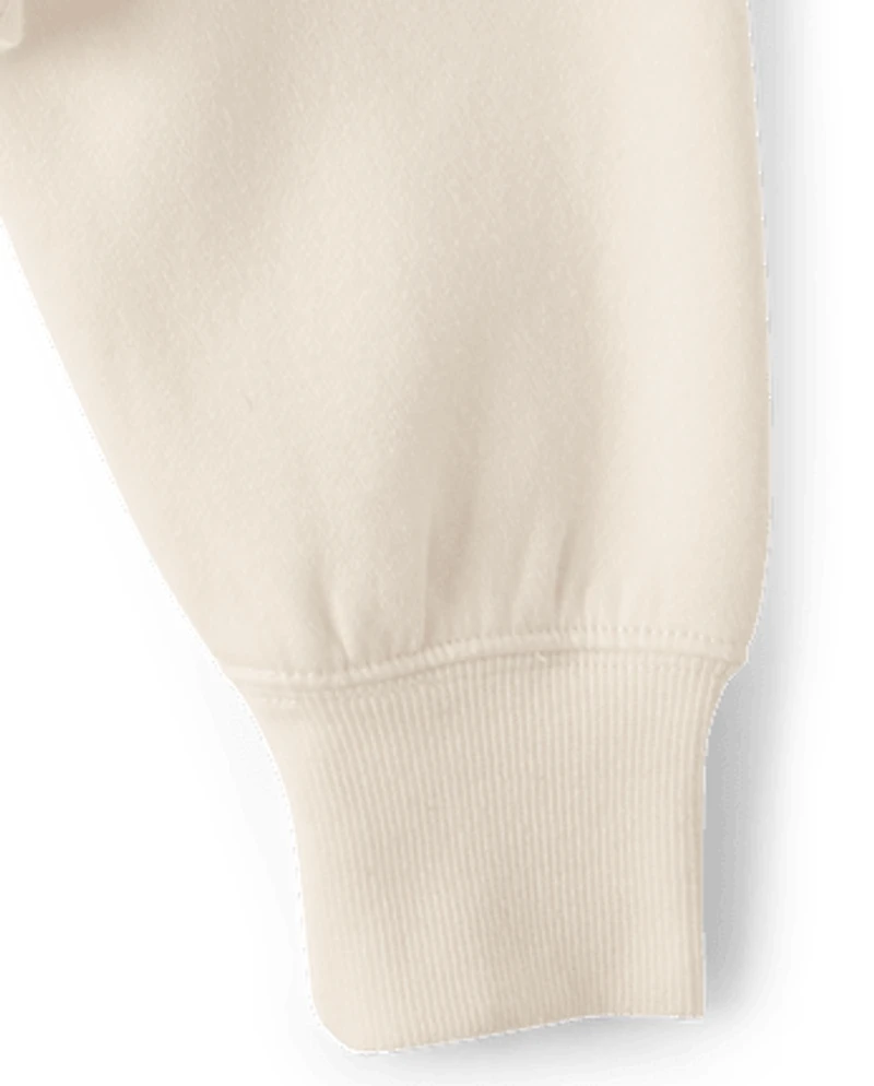 Girls Garment Dyed Premium Fleece Sweatshirt