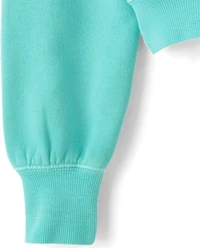 Girls Garment Dyed Premium Fleece Sweatshirt