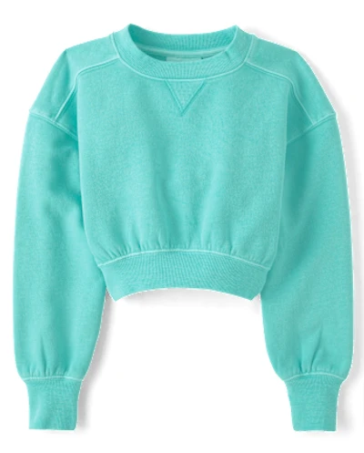 Girls Garment Dyed Premium Fleece Sweatshirt