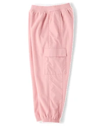 Pantalon de jogging cargo en micropolaire pour fille
