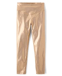 Girls High Shine Leggings
