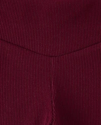 Girls Sueded Rib Flare Leggings