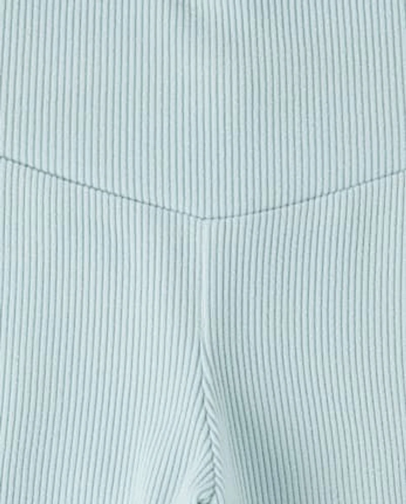 Girls Sueded Rib Flare Leggings