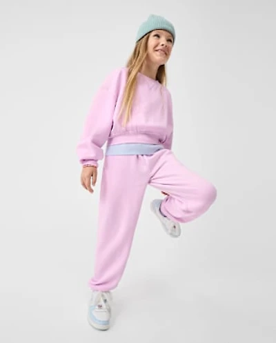 Kids Garment Dyed Premium Fleece Jogger Pants