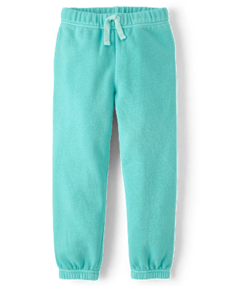 Kids Garment Dyed Premium Fleece Jogger Pants
