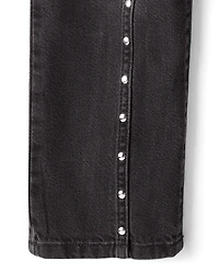 Girls Studded Seam Slouchy Jeans