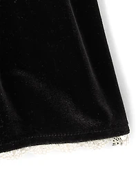 Ensemble 2 pièces en velours à smocks pour fille