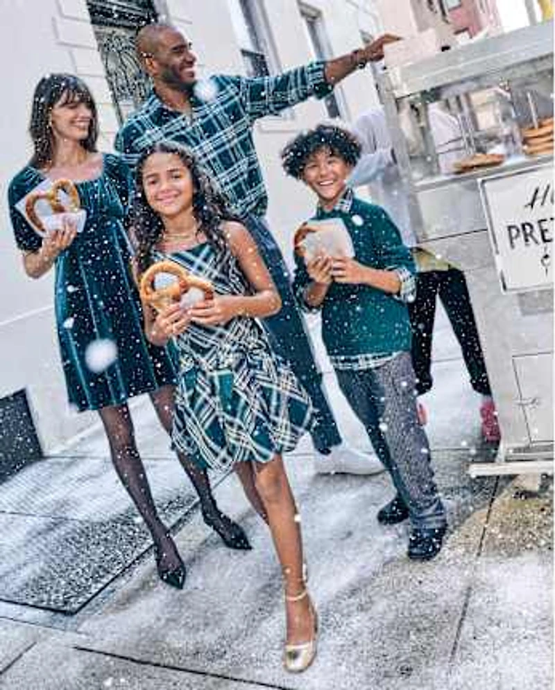 Robe trapèze en velours assortie pour femme