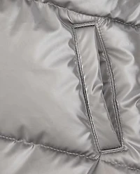 Girls High Shine Microfleece Lined Puffer Jacket