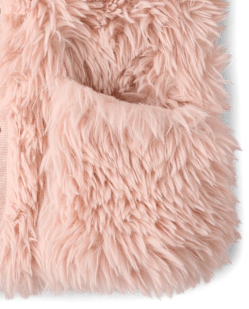 Girls Faux Fur Coat