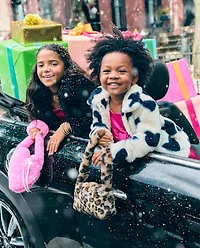Manteau en fausse fourrure pour fille