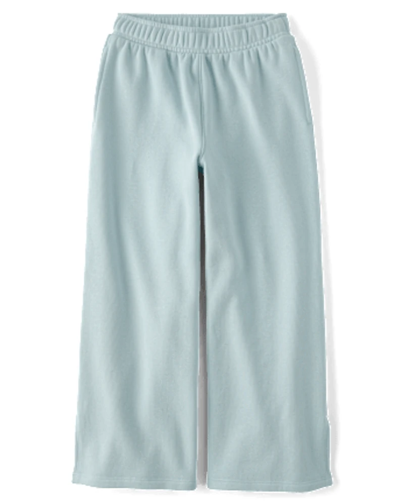 Girls Winter Warm Wide Leg Lounge Pants