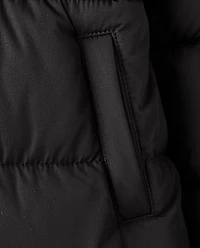 Girls Faux Fur Lined Long Puffer Jacket