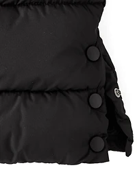 Girls Faux Fur Lined Long Puffer Jacket