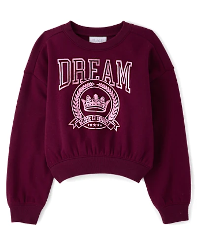 Girls Embellished Winter Warm Sweatshirt