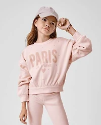 Girls Embellished Winter Warm Sweatshirt