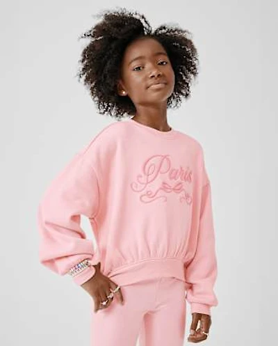 Girls Embellished Winter Warm Sweatshirt