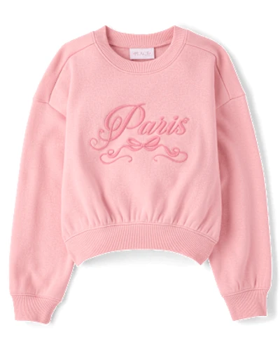 Girls Embellished Winter Warm Sweatshirt