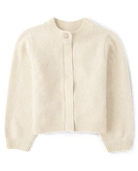 Cardigan pull scintillant pour fille