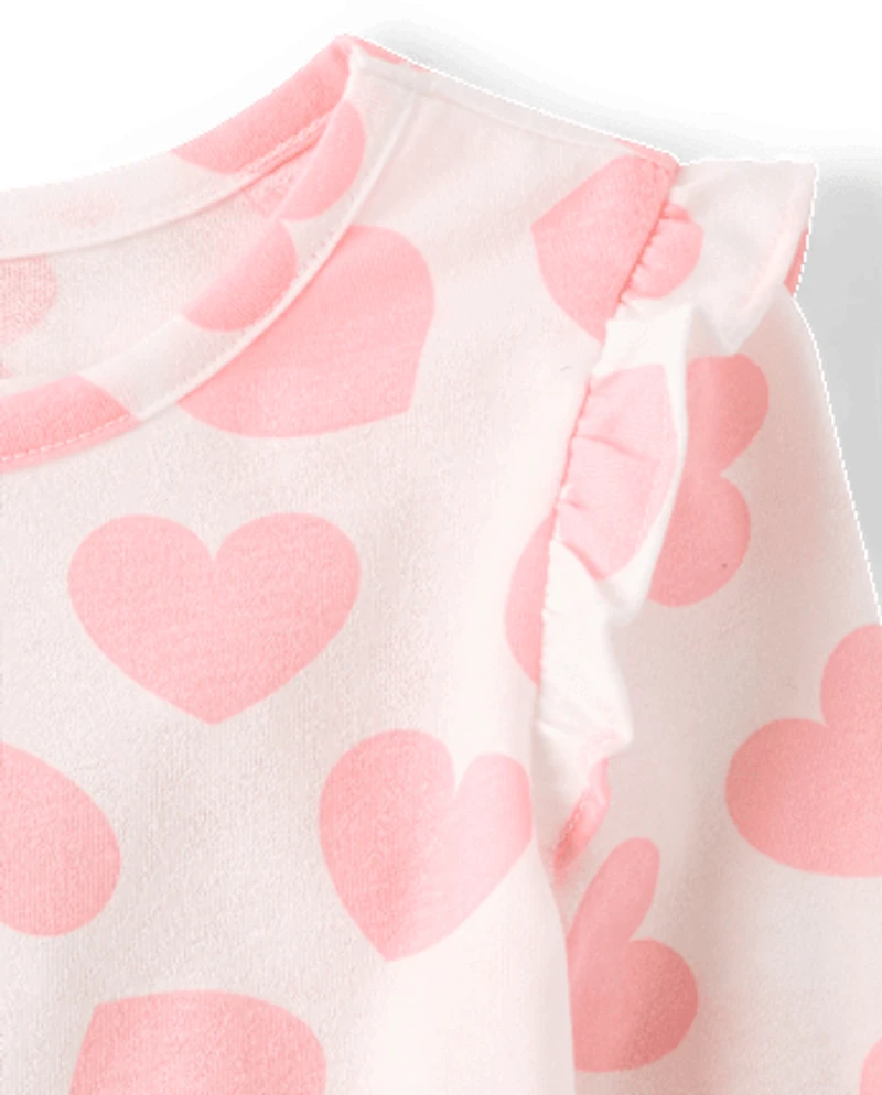 Toddler Girls Heart Flutter Top 3-Pack