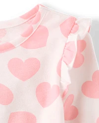 Toddler Girls Heart Flutter Top 3-Pack