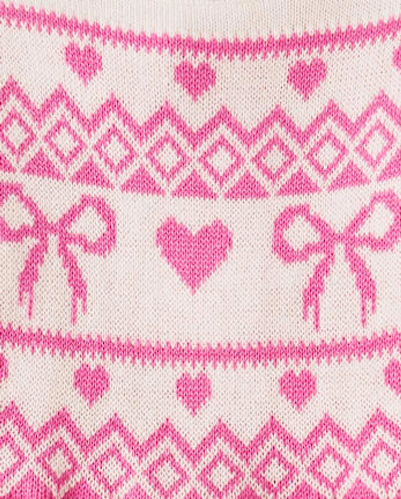 Baby And Toddler Girls Heart Sweater Dress