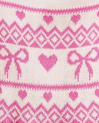 Baby And Toddler Girls Heart Sweater Dress