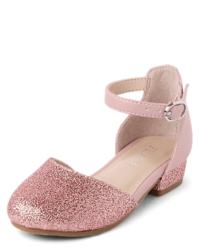 Toddler Girls Glitter Low Heels