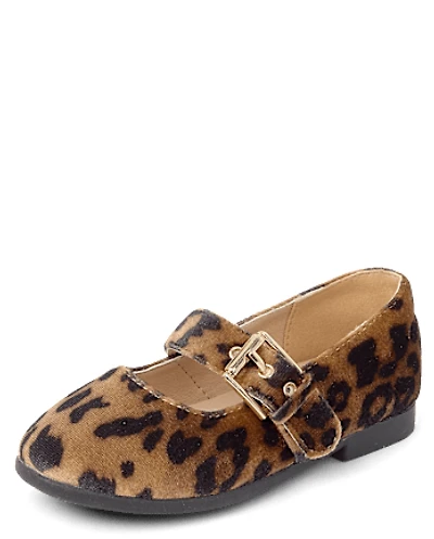 Toddler Girls Leopard Mary Jane Shoes